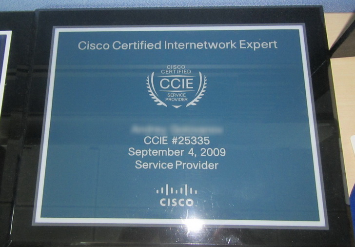 CCIE Security Certificate